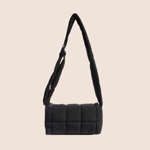 Free People Black Quilted Shoulder Bag